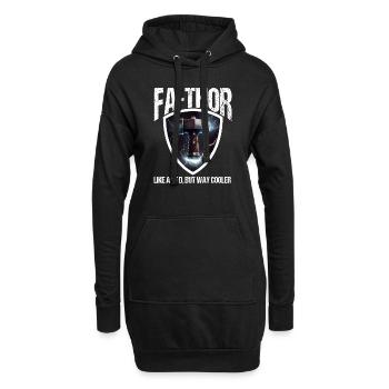 Papa Vathor Va Thor Vatertag Vatertagsgeschenk - Hoodie-Kleid - Schwarz - Vorne