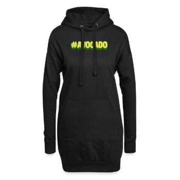 Retro Avocado Guacamole Liebhaber Avocados Esser - Hoodie-Kleid - Schwarz - Vorne