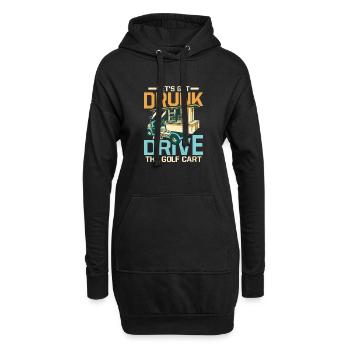 Soyons ivres et conduisons le chariot de golf par tee golf - Sweat-shirt à capuche long Femme - noir - Devant