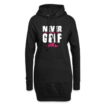 Golfspielerin Golf Golfverein Golfplatz Golfsport - Hoodie-Kleid - Schwarz - Vorne