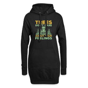 Discgolf Disc Golf Frisbee - Hoodie-Kleid - Schwarz - Vorne