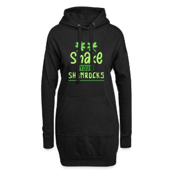 Lustige Irische Saint Patricks Day Shake Your - Hoodie-Kleid - Schwarz - Vorne