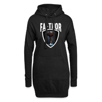 Papa Vathor Va Thor Vatertag Vatertagsgeschenk - Hoodie-Kleid - Schwarz - Vorne