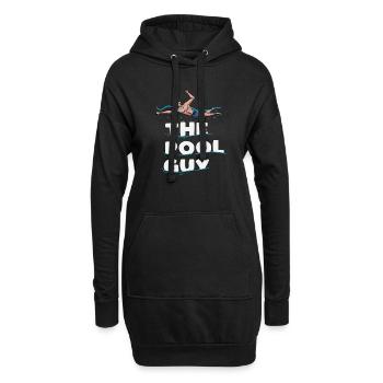 Le gars de la piscine Design pour un nageur de piscine - Sweat-shirt à capuche long Femme - noir - Devant