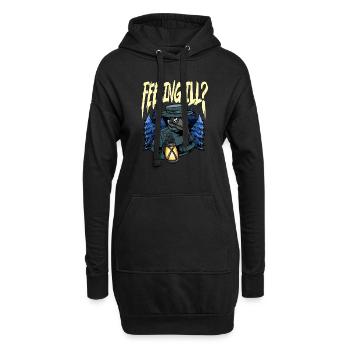 Seuchendoktor-Outfit Seuchendoktor-Maske Medikamente - Hoodie-Kleid - Schwarz - Vorne