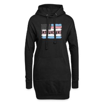 U.S. Pride Woodworker Menumaker Idée cadeau - Sweat-shirt à capuche long Femme - noir - Devant