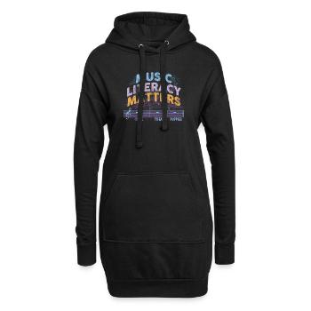 Musikkompetenz ist wichtig - Hoodie-Kleid - Schwarz - Vorne