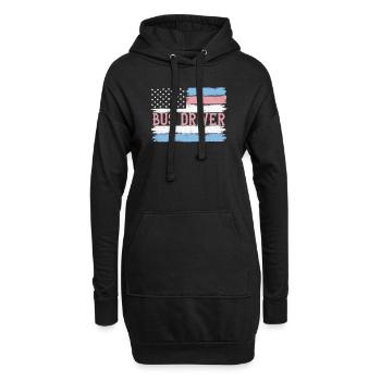 US Pride School Bus Driver Busman Gift Idea - Hoodie-Kleid - Schwarz - Vorne