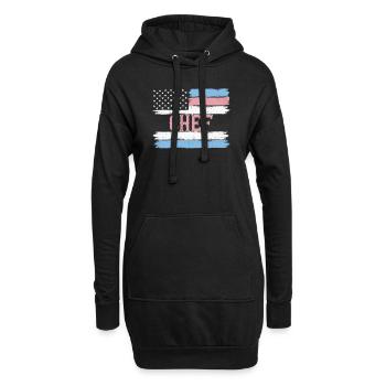 US Pride Food Preparer Kitchen Master Gift Idea - Hoodie-Kleid - Schwarz - Vorne