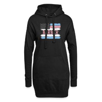 US Pride Coiffeur Styliste Idée cadeau - Sweat-shirt à capuche long Femme - noir - Devant