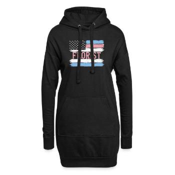 US Pride Gardener Gardening Gift Idea - Hoodie-Kleid - Schwarz - Vorne