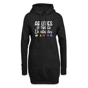 Autism awareness - abilities predominate - Hoodie Dress - black - Front