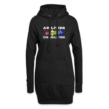 Autism awareness - abilities predominate - Hoodie Dress - black - Front