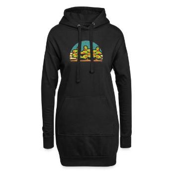 Tomate Plant Hobby Funny Jardinage Légumes - Sweat-shirt à capuche long Femme - noir - Devant