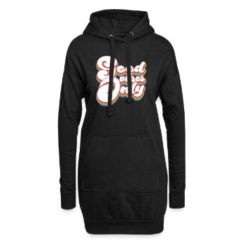 Pride Month LGBTQ - Nur gute Stimmung - Hoodie-Kleid - Schwarz - Vorne