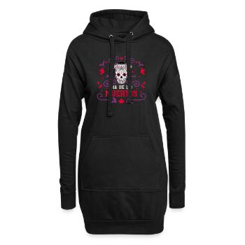 Dia De Los Muertos Tag Der Toten Mexikanisch - Hoodie-Kleid - Schwarz - Vorne