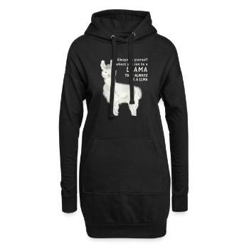 Soyez toujours vous-même, sauf si vous pouvez être un lama - Sweat-shirt à capuche long Femme - noir - Devant