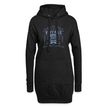 1993 Geburtstag Geburtstag Vintage Sprüche - Hoodie-Kleid - Schwarz - Vorne