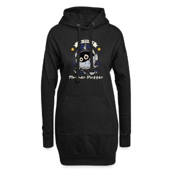 Puffer Fish - Lustiger Spruch - Hoodie-Kleid - Schwarz - Vorne
