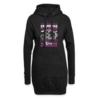 Theme Park Grandmother Amusement Park Roller Coast - Hoodie-Kleid - Schwarz - Vorne