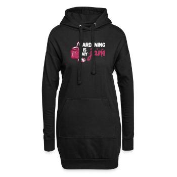 Gardening Is My Jam Jar Funny Gärtner Pflanzen - Hoodie-Kleid - Schwarz - Vorne