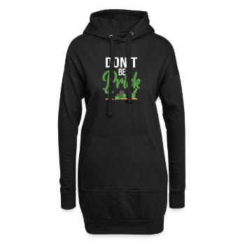 Don't Be A Prick Funny Kaktus Sukkulenten Garten - Hoodie-Kleid - Schwarz - Vorne