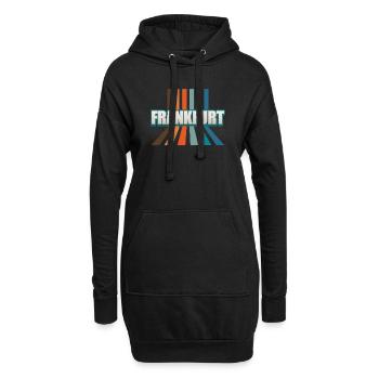 Frankfurterin Frankfurter Frankfurt - Hoodie-Kleid - Schwarz - Vorne