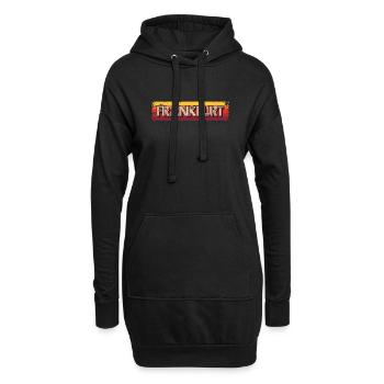 Frankfurterin Frankfurter Frankfurt - Hoodie-Kleid - Schwarz - Vorne