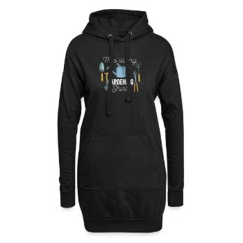 Dies ist mein Gartenarbeit Shirt lustig Gärtner - Hoodie-Kleid - Schwarz - Vorne