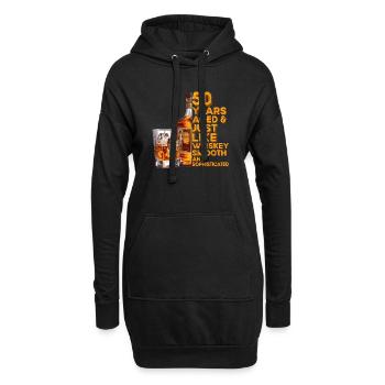 50. Geburtstag Whiskey, Scotch Spruch Geschenkidee - Hoodie-Kleid - Schwarz - Vorne