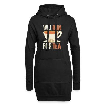 Va courir pour le thé Chai Buveurs de thé Amateurs de thé Chai - Sweat-shirt à capuche long Femme - noir - Devant