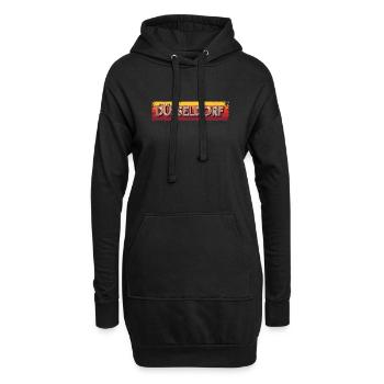 Düsseldorf Düsseldorf Düsseldorf - Sweat-shirt à capuche long Femme - noir - Devant
