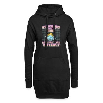 DINOSAURE4 - Sweat-shirt à capuche long Femme - noir - Devant