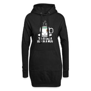 Kawaii Tee - Hoodie-Kleid - Schwarz - Vorne