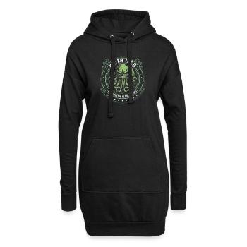 Cthulhu R'lyeh High School Logo, Cosmic Horror - Hoodie-Kleid - Schwarz - Vorne