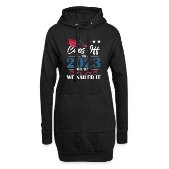 Obergrenzen für den Abschluss 2023 - Hoodie-Kleid - Schwarz - Vorne