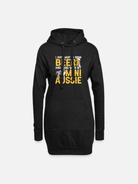 Miniature Australian Shepherd - Hoodie-Kleid - Schwarz
