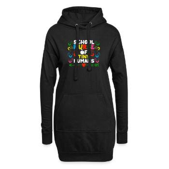 Infirmière d’école de la maternelle Tiny Humans - Sweat-shirt à capuche long Femme - noir - Devant