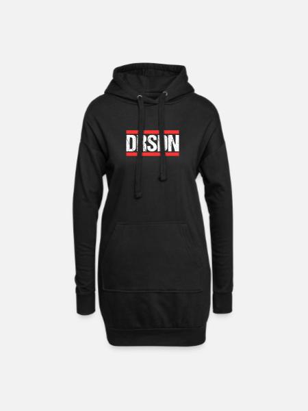 Dresdnerin Dresdner Dresden - Hoodie-Kleid - Schwarz