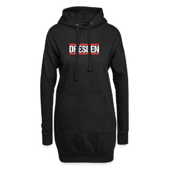 Dresdnerin Dresdner Dresden - Hoodie-Kleid - Schwarz - Vorne