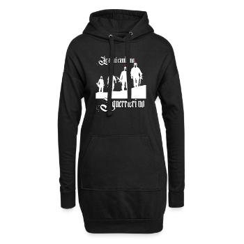 Waffen ändern sich Krieger nicht Soldaten Sparta - Hoodie-Kleid - Schwarz - Vorne