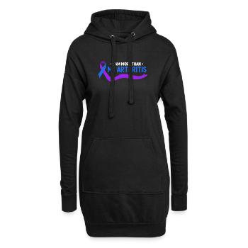 Je suis plus qu’une simple conscience de l’arthrite - Sweat-shirt à capuche long Femme - noir - Devant