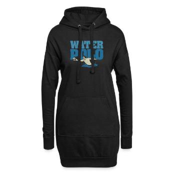 Vintage Wasserball Silhouette Poloer Retro Sport - Hoodie-Kleid - Schwarz - Vorne