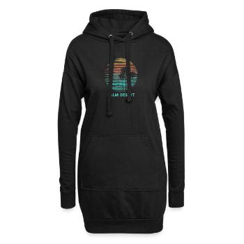 Palm Desert Kalifornien Cool Souvenir Urlaub - Hoodie-Kleid - Schwarz - Vorne