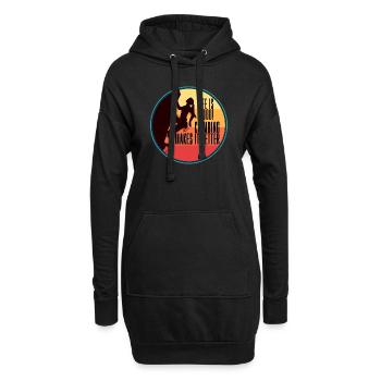 La vie d’escalade est bonne L’escalade la rend meilleure - Sweat-shirt à capuche long Femme - noir - Devant