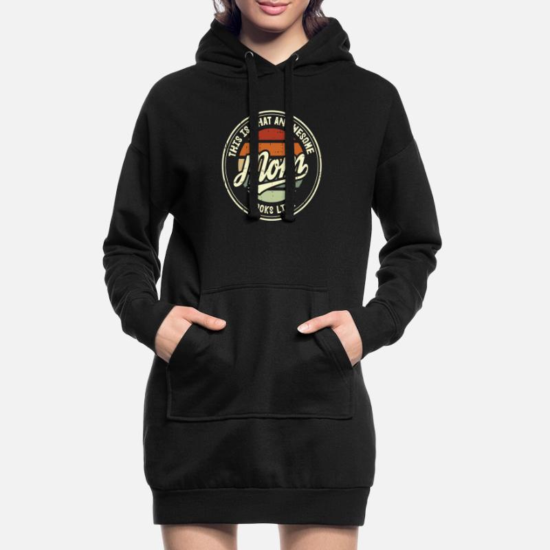 Bester Mama Muttertag Mutter Mom Retro Geschenk Hoodie-Kleid