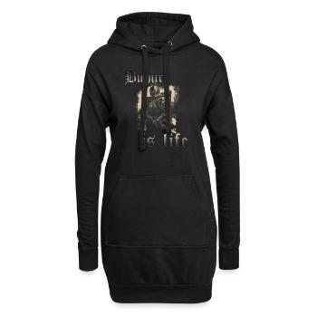 Buhurt Is Life Knight Games Tournoi HEMA Knight - Sweat-shirt à capuche long Femme - noir - Devant