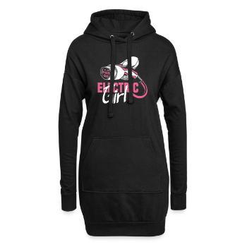 Electric Girl Conducteur de voiture électrique E-Car - Sweat-shirt à capuche long Femme - noir - Devant