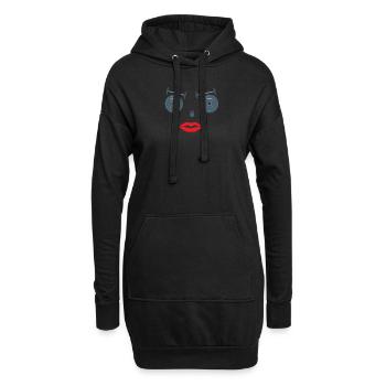 Fitness accessories for athletes - Hoodie Dress - black - Front