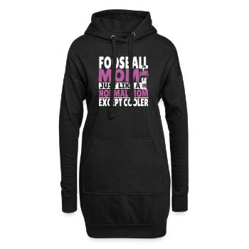 Table Soccer Player Mom Women Foosball Mother - Hoodie-Kleid - Schwarz - Vorne